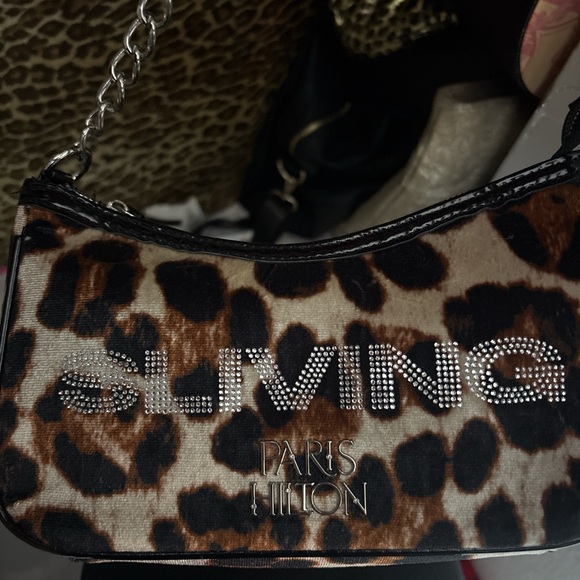 Paris Hilton Brown Leopard Shoulder Bag - Picture 9 of 9